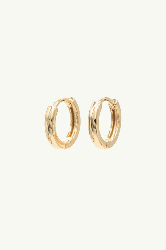 Load image into Gallery viewer, classic gold hoop anti tarnish earrings
