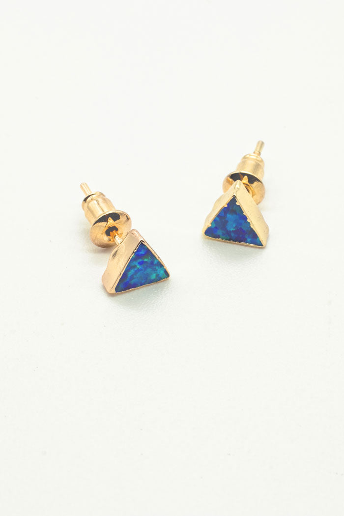 Load image into Gallery viewer, Affordable yet luxury blue opal earrings 
