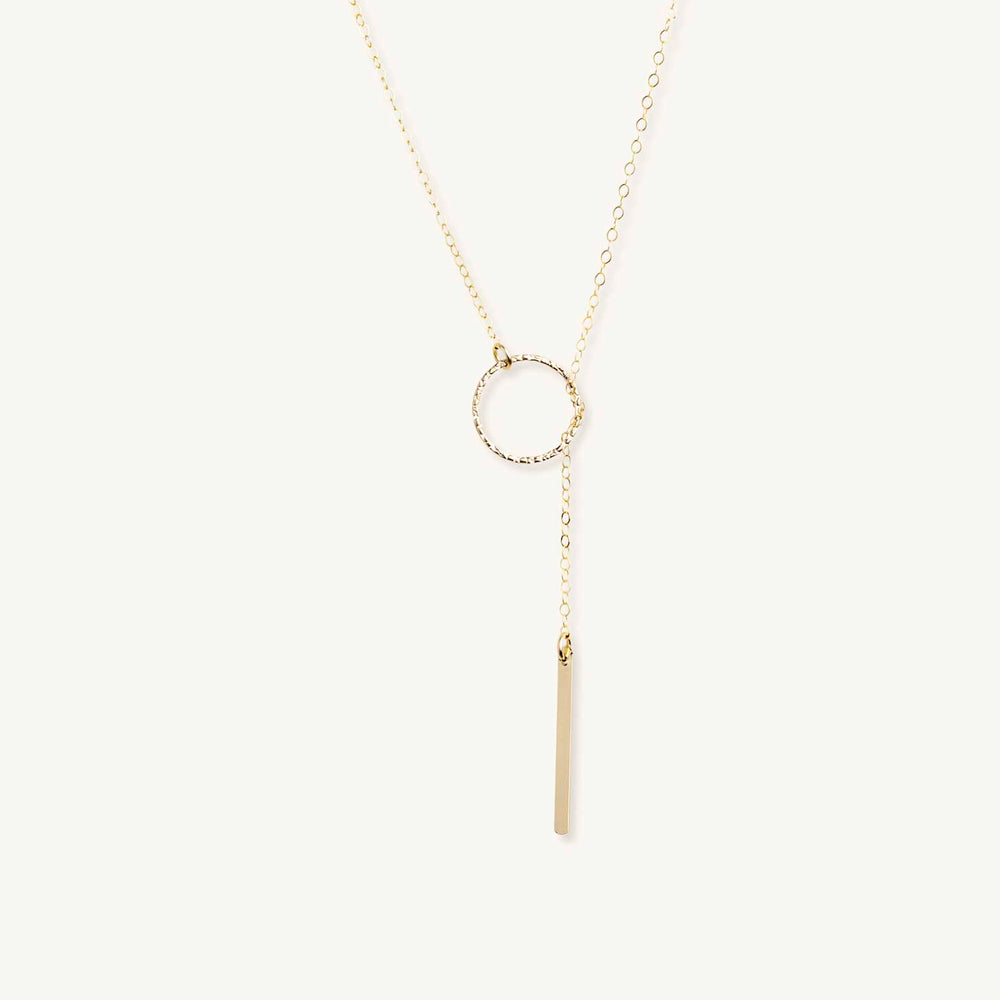 
                  
                    Dainty gold  classic lariat necklace
                  
                