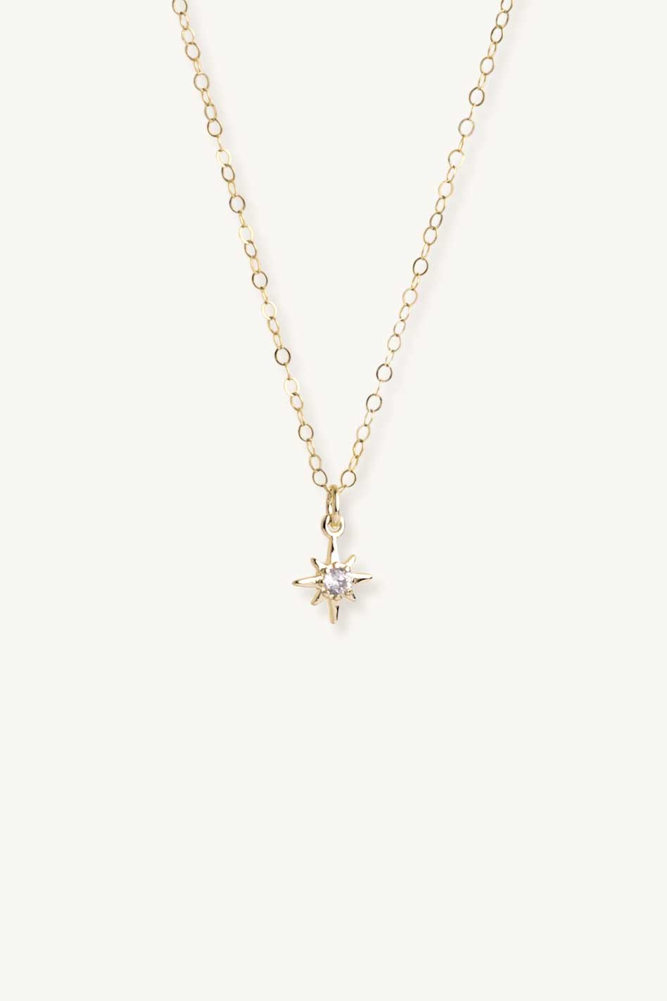Dainty star charm necklace