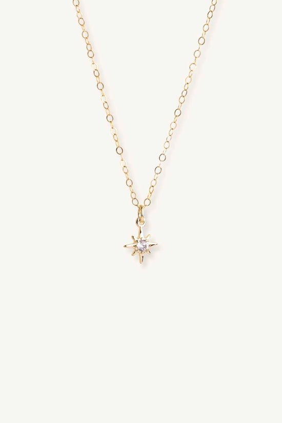 Dainty star charm necklace