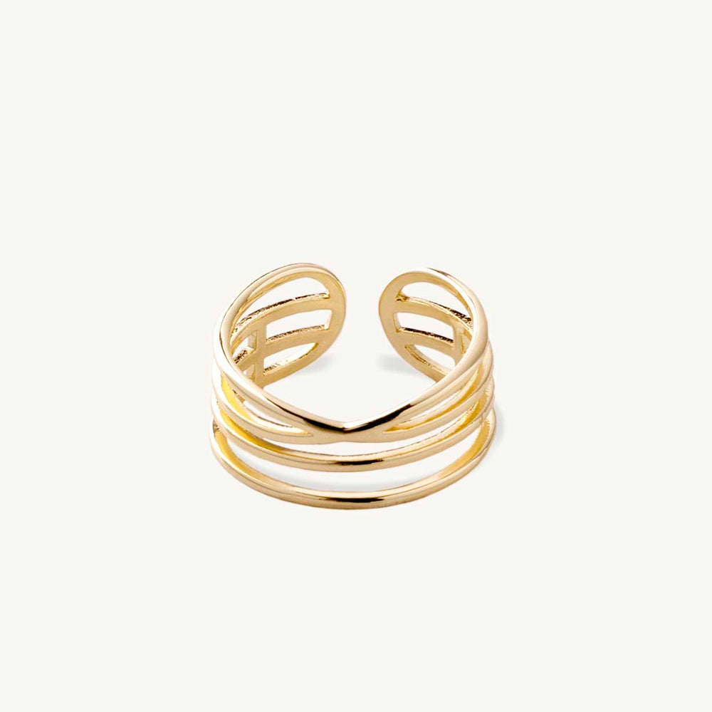 Layered-look-ring